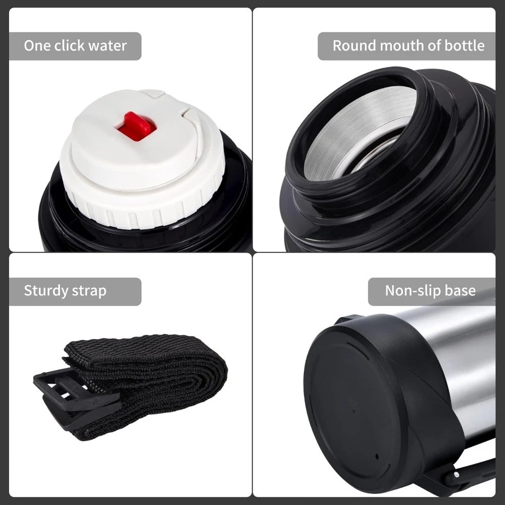 Termo Acero Inoxidable Gran Capacidad Viaje Chile