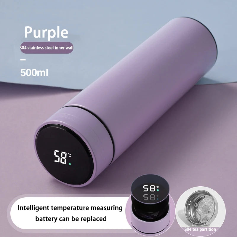 Botella Agua Digital Inteligente Térmica Acero Chile